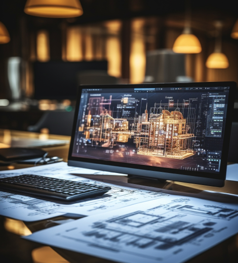 Architectural BIM model visualization